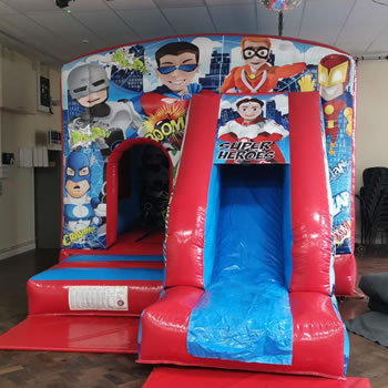 Hero Themed Combo Castle with Slide